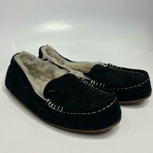 Koolaburra black shearling lined slippers size 7‎